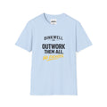 Outwork Them All T-Shirt – "No Excuses" Motivational Workout Tee